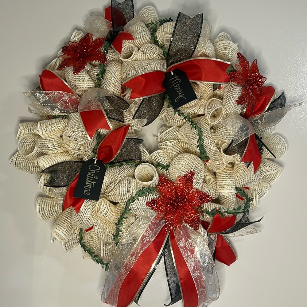 14” Custom Hand Crafted Wreath! Your Theme/Colors! - Picture 4 of 9